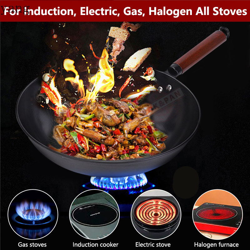 Carbon Steel Wok Pre-Seasoned  - огляд і ціна Wok Electric Flat