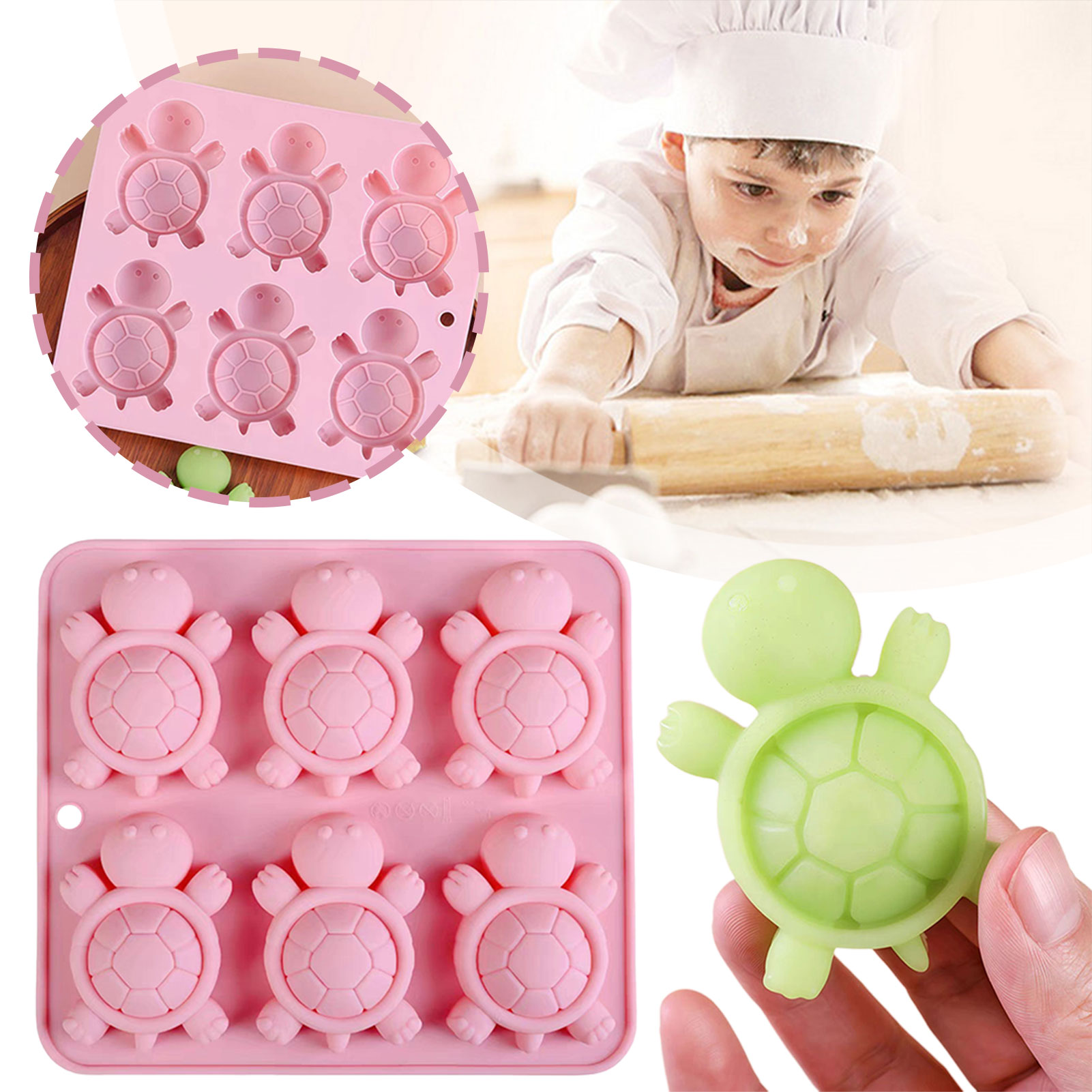 Turtles Ice Tray 3D Tortoises  - огляд і ціна Kitchen Appliances For Baking