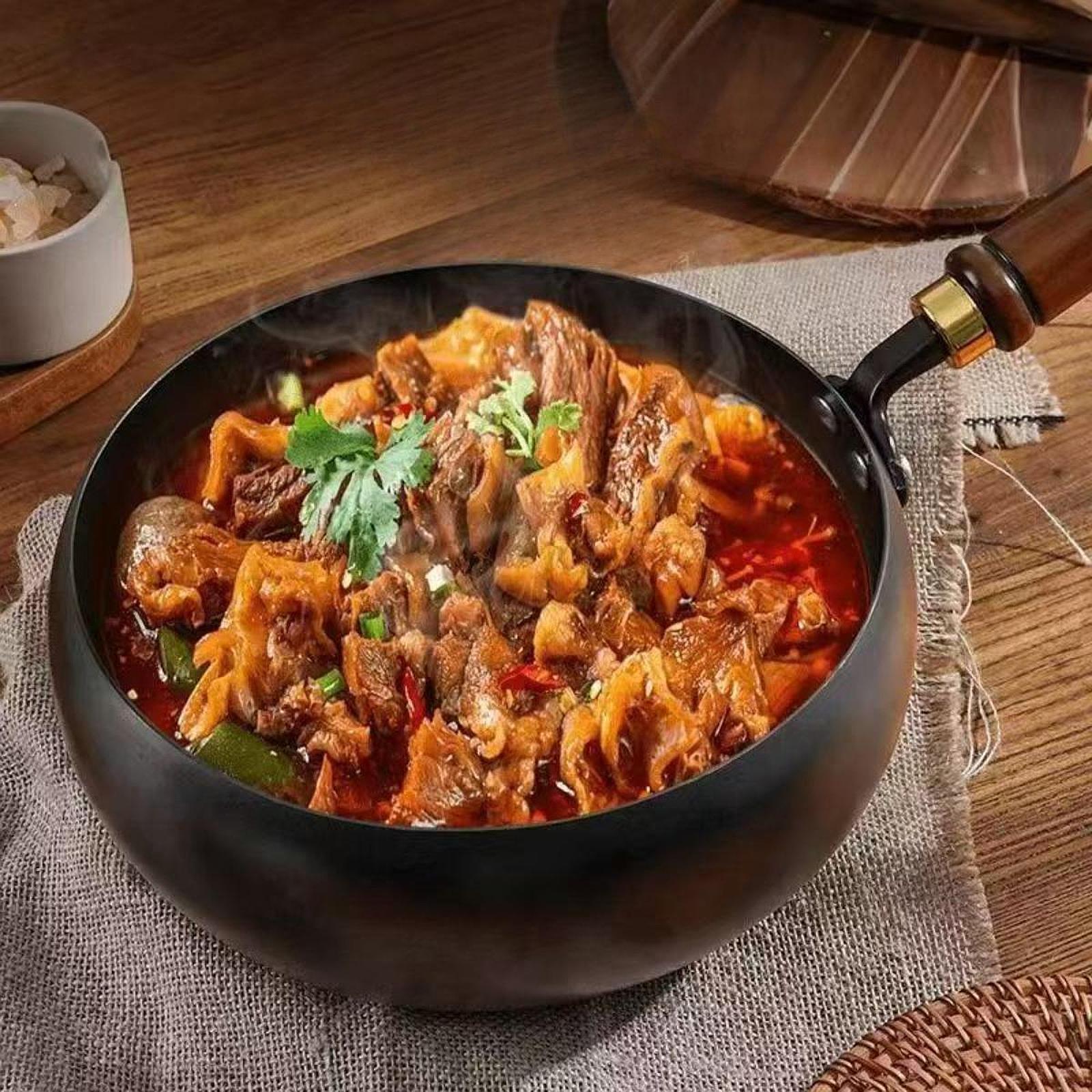 24cm Fine Iron Wok Pan  Stir F - огляд і ціна Wok Electric Flat