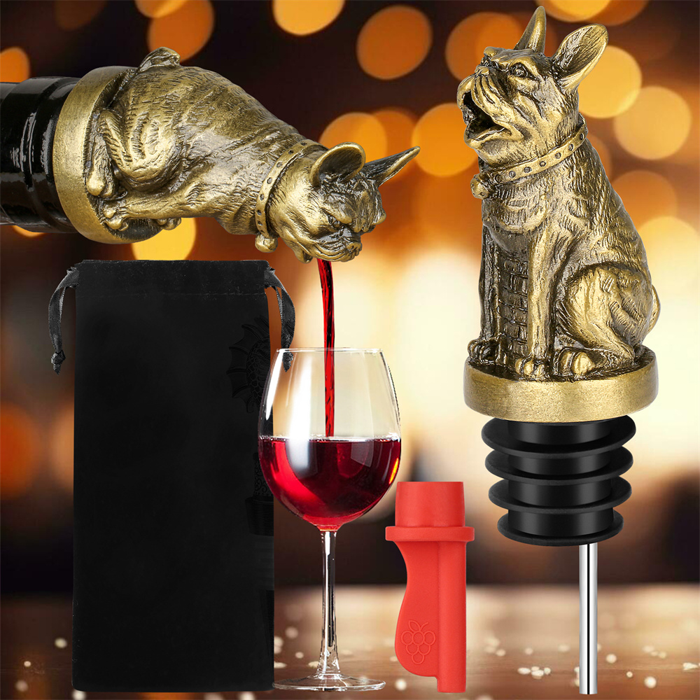 Cute French Bulldog Wine Pouer - огляд і ціна Kitchen Appliances Garage