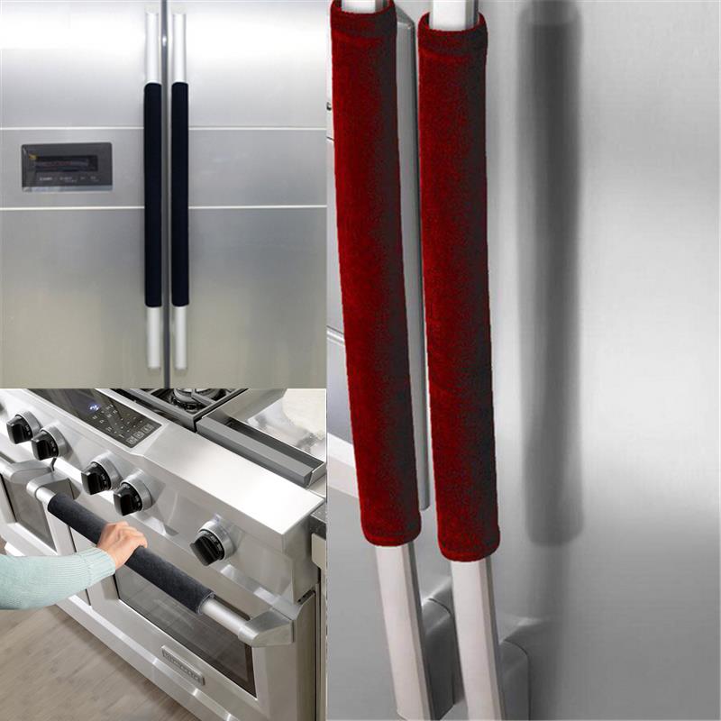 2Pcs/Set Refrigerator Door Han - огляд і ціна Kitchen Appliances Red Knobs